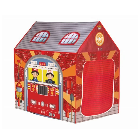 100x68x100 cm İtfaiye Çadırı Oyun Çadırı İç ve Dış Mekan 7560