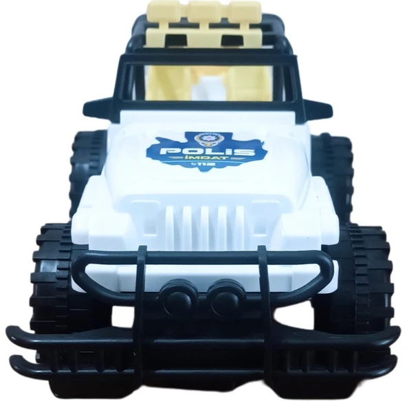 Uzaktan Kumandalı 2 Fonksiyonlu Polis Jeep 2525 - 4