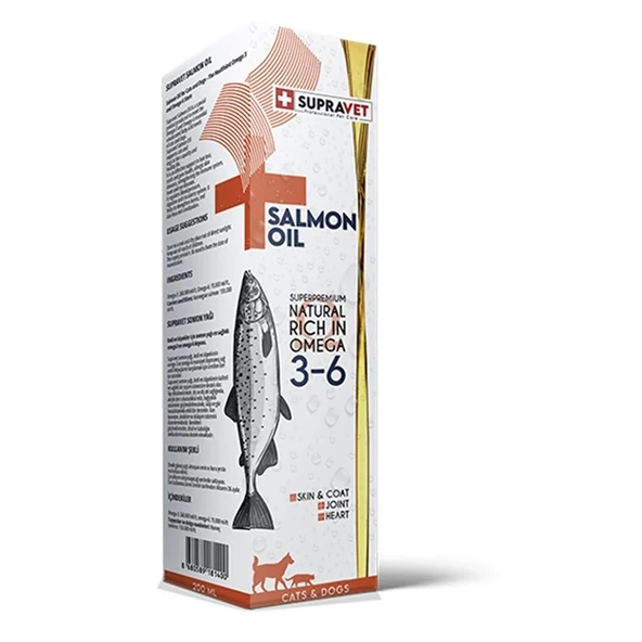 Supravet Salmon Oil Kedi Köpek Balık Yağı 200 Ml