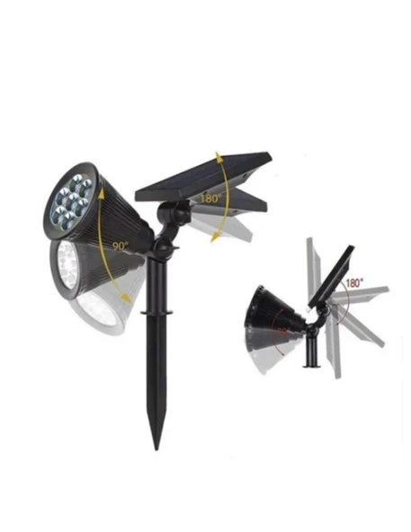 samur parti parti aksesuar & kostüm Solar 7W Kazıklı Bahçe Armatürü RGB - 2