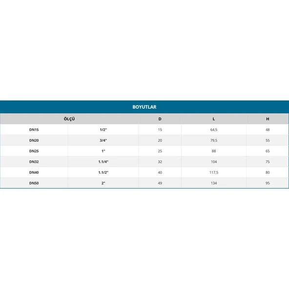 1/2" PASLANMAZ Y TİPİ ÇEKVALF 304 - 2