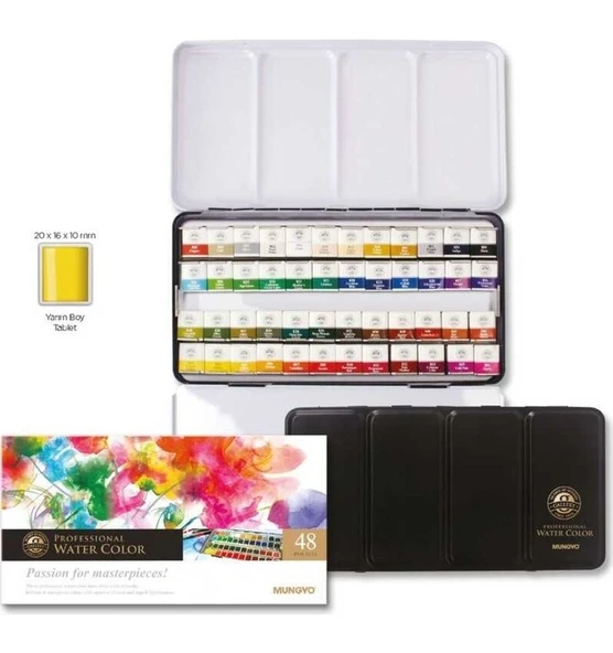 Gallery Artist Kalite Profesyonel Suluboya - Metal Kutuda 48'li ürün görseli