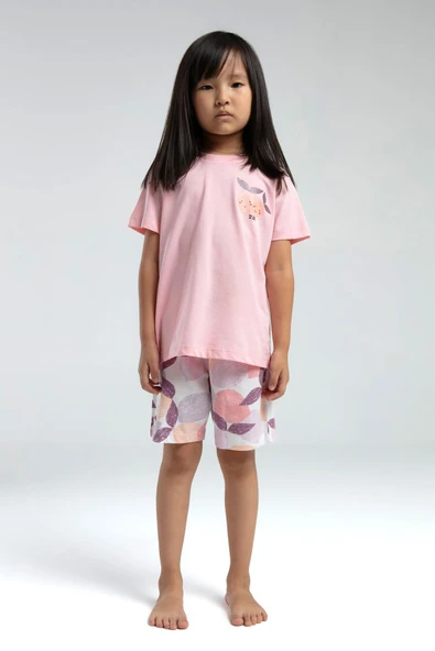 RolyPoly 3618C Kız Çocuk Şort Yazlık Pijama Takım - 6