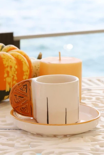 Porto Citrus Tek Kişilik Kahve Fincanı - 4