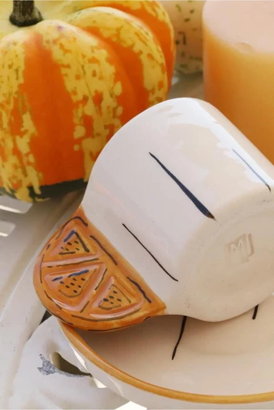 Porto Citrus Tek Kişilik Kahve Fincanı - 3