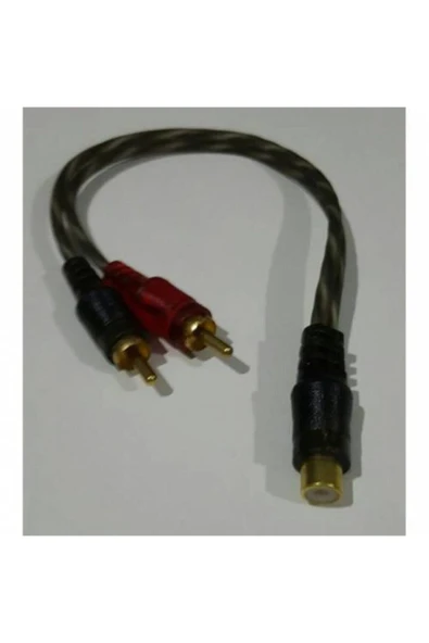 Anfi Y Fiş Kablo Çoğaltıcı 1 Dişi 2 Erkek Uçlu Siyah