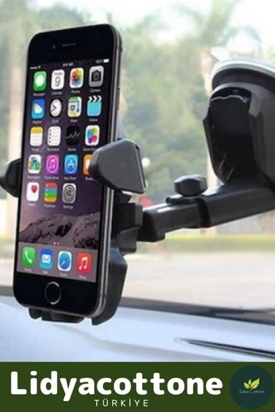 Teleskopik Telefon Tutucu Premium Dayanıklı Vantuzlu Sağlam Çok Fonksiyonlu 360 Derece Dönebilen - 3