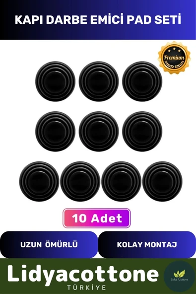 Otomobiller Için Kapı Çarpma Önleyici Araba Araç Bagaj Kapısı Darbe Ses Emici 10 Adet