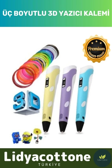 3d Pen Üç Boyutlu Yazıcı Kalem Printer Özel Üretim Bükülebilir ABS Plastik 3D Çocuk Renkli Filament