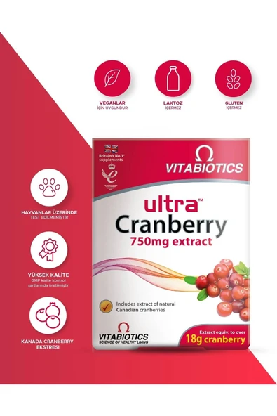 Vitabiotics Ultra Cranberry 30 Tablet - 3