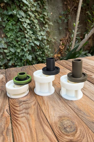 Şamdan Altlık Üçlü Set Silikon Altlık Kalıpları - Resim 3