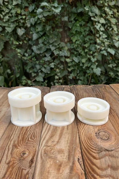 Şamdan Altlık Üçlü Set Silikon Altlık Kalıpları - Resim 5