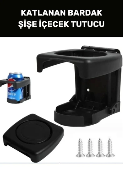 Özel Üretim Katlanan Bardak Şişe İçecek Tutucu Pratik Portatif Araba Ofis Koltuk Masa