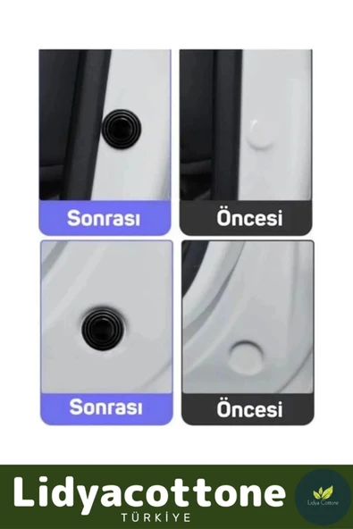 Otomobiller Için Kapı Çarpma Önleyici Araba Araç Bagaj Kapısı Darbe Ses Emici 10 Adet - 3