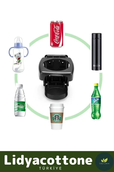 Özel Üretim Katlanan Bardak Şişe İçecek Tutucu Pratik Portatif Araba Ofis Koltuk Masa - 4