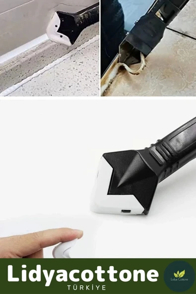 Fayans Derz Dolgu Silikon Kazıyıcı Sıyırıcı Sıyırıcı Doğrayıcı Uygulayıcı 3 in 1 Aparat Mutfak Banyo - 4