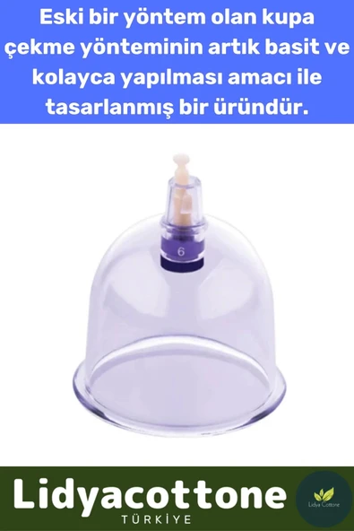 Hacamat Kupası 10 Adet Premium Seri Çatlak Vakumlu 6 Numara - 3