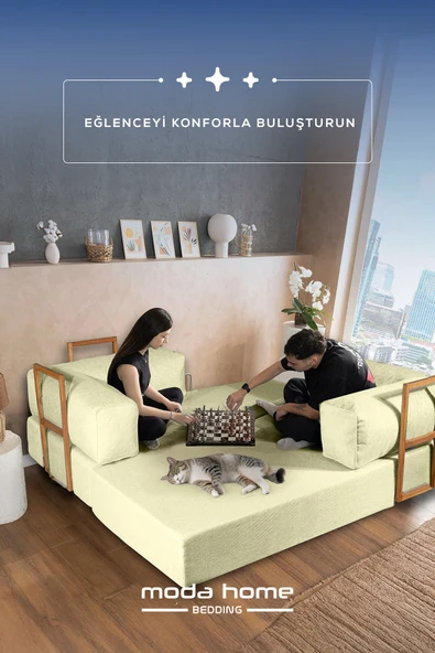 Retro yataklı kanepe,yatak olabilen,dinlenme amaçlı legom aktivite koltuğu - 3