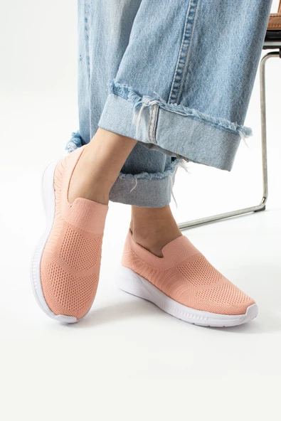 Albishoes Unisex Triko Çorap Bağcıksız Hafif Rahat Taban Günlük Koşu Yürüyüş Sneaker Spor Ayakkabı - 3