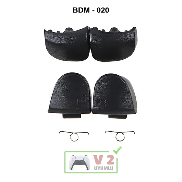 Ps5 Tetik Seti V2 Uyumlu BDM-020 Omuz Tuşu L1 R1 L2 R2 PS5 Yedek Parça Kol Tamiri