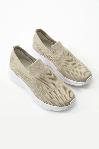 Albishoes Unisex Triko Çorap Bağcıksız Hafif Rahat Taban Günlük Koşu Yürüyüş Sneaker Spor Ayakkabı - Resim 4