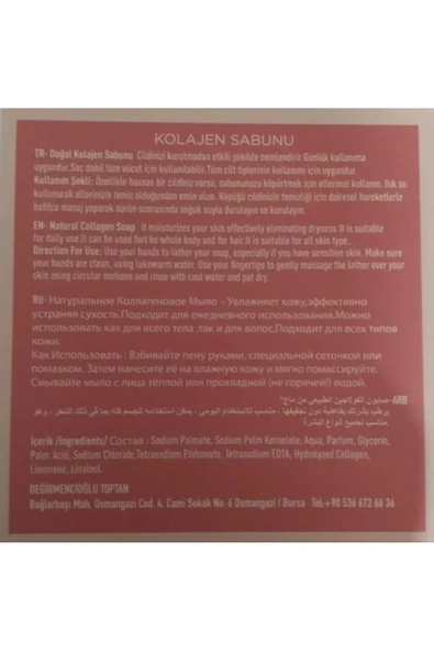 Dr. Bronos Kolajen Sabunu (Kostiksiz) 125 Gram - 3