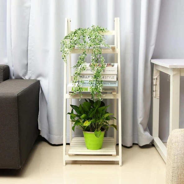 Nettenevime Yapay Çiçek Sarkan Yeşil Beyaz Bitki Yapay Sarmaşık ty60 - 6