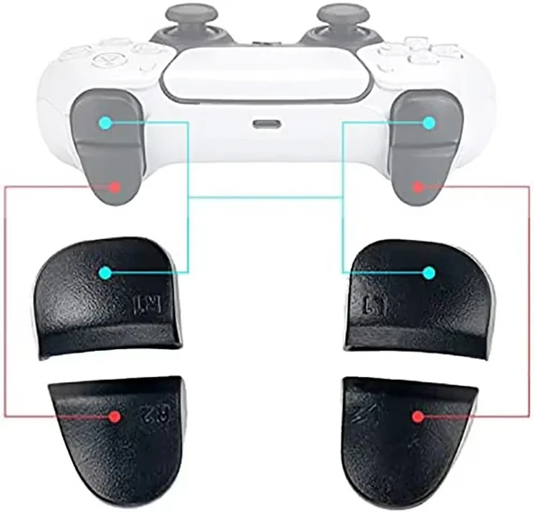 Ps5 Tetik Seti V1 Uyumlu BDM-010 Omuz Tuşu L1 R1 L2 R2 PS5 Yedek Parça Kol Tamiri - Resim 4