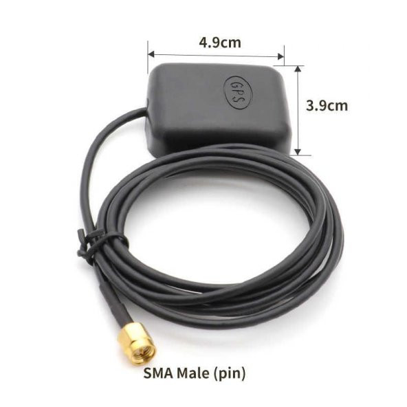 GPS Anten - 1575.42Mhz - 1 x 3m Kablolu SMA Konektörlü - 100 Adet - 3