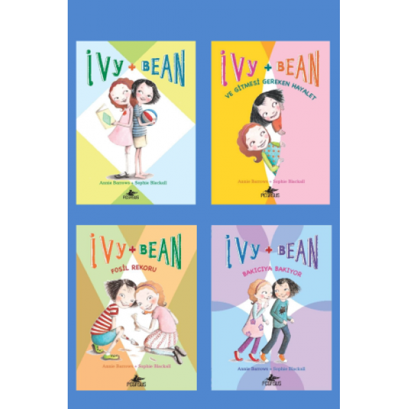 İvy & Bean Serisi Takım Set (4 Kitap – Renkli Resimli)