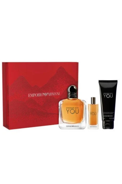 Emporio Armani Stronger With You Edt 100 ml Set Erkek Parfüm