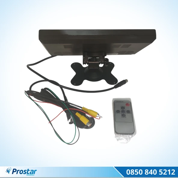 Araç Içi Monitör Büyük Ekran 9 Inç Tft Lcd 2 Kamera Girişli 5 Pinli Ve Rca - 4