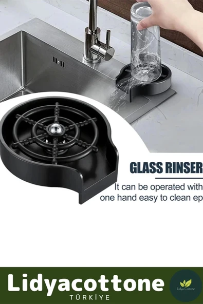 Bulaşık Durulama Bardak Yıkama Aparatı Mutfak Lavaboları İçin Hızlı Kupa Durulama - 4