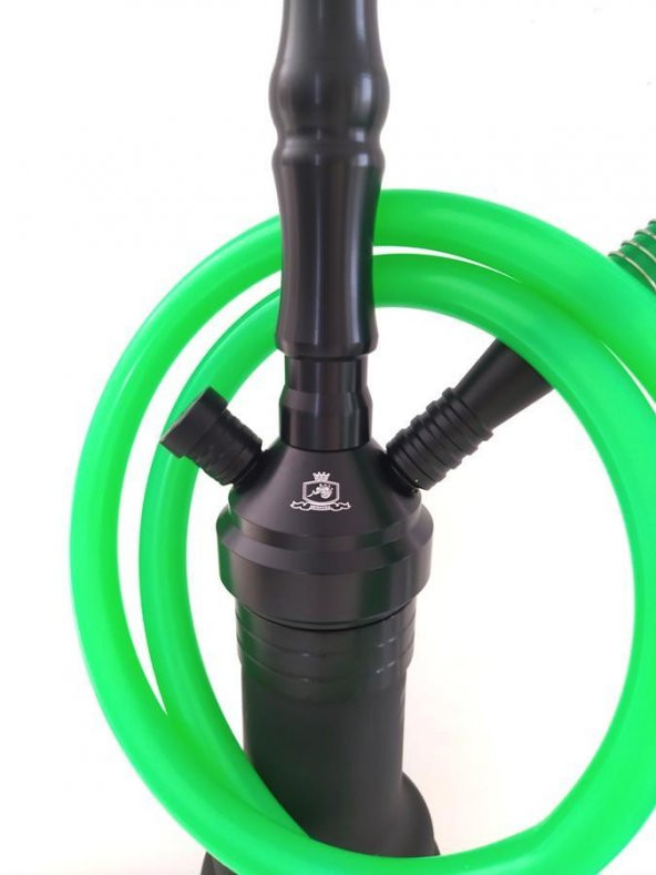 Büyük Boy Kalın Cam Çelik İthal Kilitli Nargile Takımı 9172 - 2