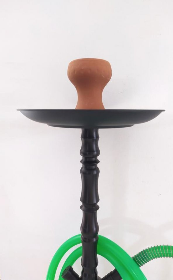 Büyük Boy Kalın Cam Çelik İthal Kilitli Nargile Takımı 9172 - 5