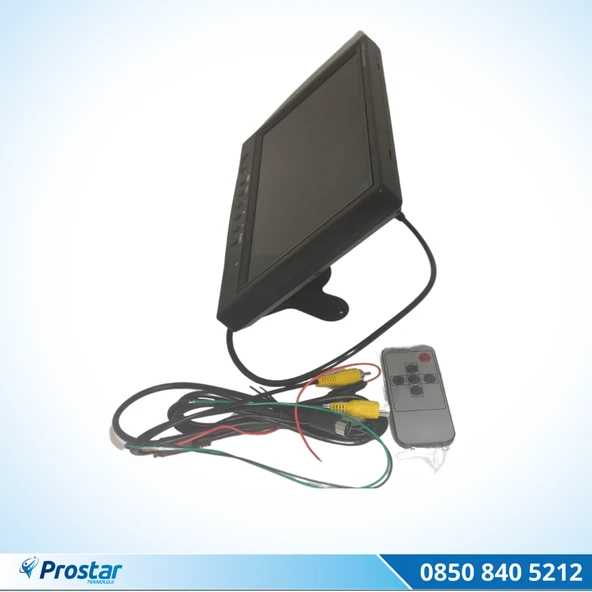 Araç Içi Monitör Büyük Ekran 9 Inç Tft Lcd 2 Kamera Girişli 5 Pinli Ve Rca - 5