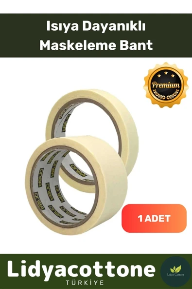 Boya Badana Bandı Isıya Dayanıklı Krep Kağıt Kolay Sökülebilen Kağıt 25mt