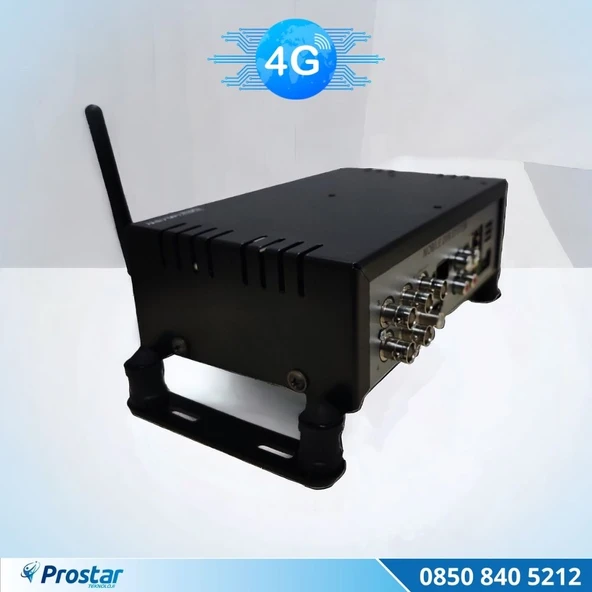 4 Kanal Uzaktan izlemeli 4G Modül Dahil Sim Kart Tak Kullan Xmeye 5 MP Araç Kayıt Cihazı - 4