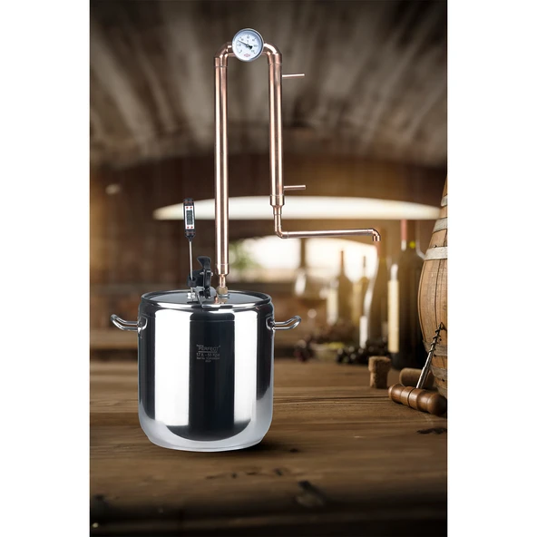 Bitkisel Damıtma Mesh Dolgulu imbik Damıtma Sistemi 17 Litre - 3