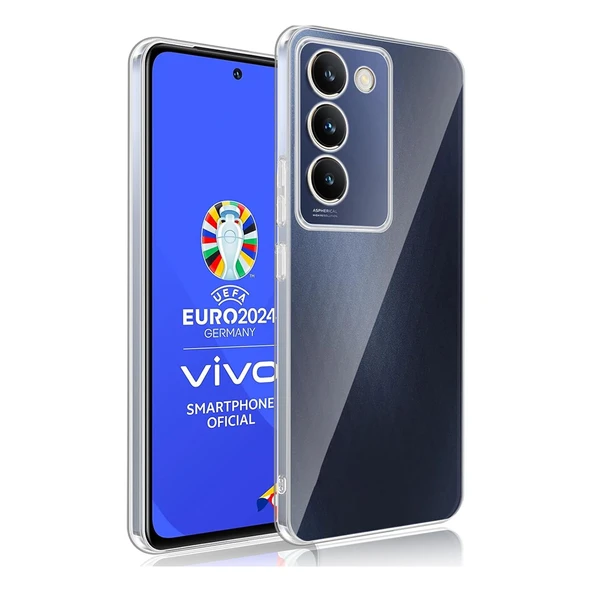 Vivo V30 Lite 4G Kılıf Kamera Korumalı Silikon Şeffaf Arka Kapak
