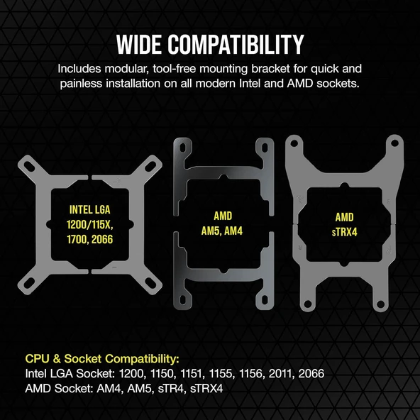 Corsaır Icue H170I Elıte Capellıx Xt 420MM CW-9060071-WW Rgb Sıvı Siyah Işlemci Soğutucusu - 7