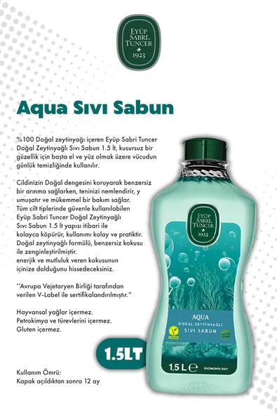 Aqua Eyüp Sabri Tuncer X5 1.5L Sıvı Sabun ve ROSIE - Resim 2