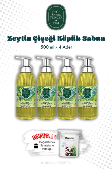 Eyüp Sabri Tuncer Zeytinyağlı Ayvalık Zeytin Çiçeği Köpük Sabun 500 ml