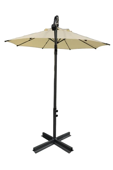 Düvenci Parasol / Bahçe Şemsiyesi, Krem Rengi, 3 Metre Çapında - Resim 2