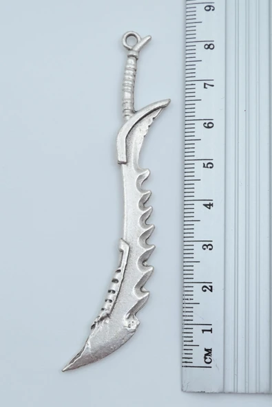 Kılıç Gümüş Kaplama Düz Zincir Kolye - Resim 3