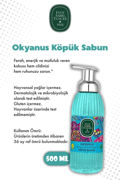 Eyüp Sabri Tuncer 500 ML Okyanus Köpük Sabun X4 ve ROSIE - Resim 2