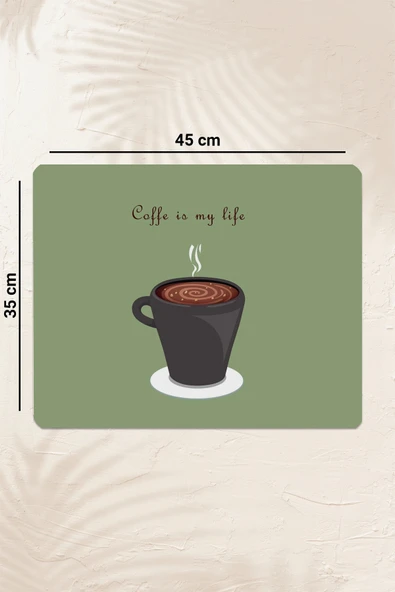 Valerine Life Kahve Makinesi Matı Sıvı Geçirmez Kaymaz Yıkanır Çaycı Çay Espresso Makinesi Pad 35x45cm 27250212 - 3