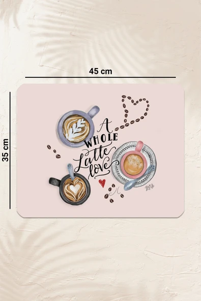 Valerine Life Kahve Makinesi Matı Sıvı Geçirmez Kaymaz Yıkanır Çaycı Çay Espresso Makinesi Pad 35x45cm 27250214 - 2