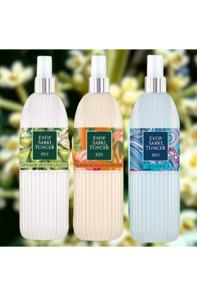 150 Ml Sprey Pet Şişe Ayvalık Zeytin Çiçeği+Bodrum Mandalinası+Okyanus Kolonyası ürün görseli