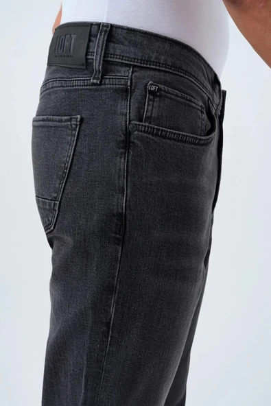Loft Rıcardo Torıno Grey Wash Erkek Jean Pantolon LF2039462 - Resim 5